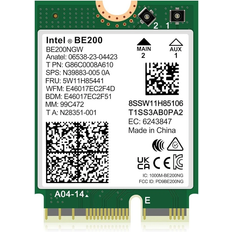 Wi-Fi 7 (802.11be) Netzwerkkarten & Bluetooth-Adapter Intel BE200 M.2 A Key Netzwerkkarte