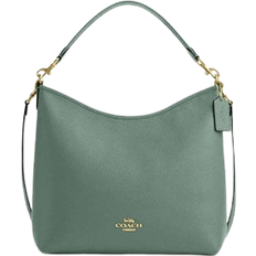 Coach Laurel Large Shoulder Bag - Pebbled Leather/Gold/Sage