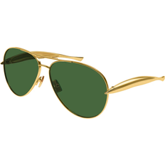 Bottega Veneta Sunglasses - Metallic Gold