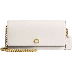 Coach Evie Long Wallet With Chain - Brass/Chalk