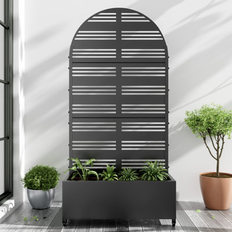 Latitude Run Arch Metal Planter Box 72 H x 35 W x 16 D