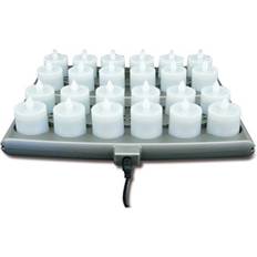 LED Candles Hollowick Amber Platinum Rechargeable Set 24-Piece LED Candle
