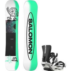 155 cm Snowboards Salomon Sleepwalker Grom Incl. Rhythm JR - White