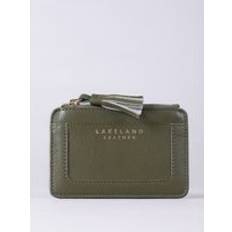 Lakeland Leather Coin and Card Holder - Olive Green