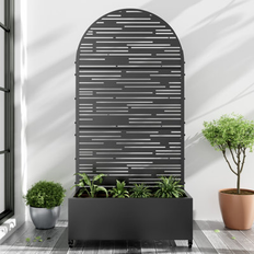 Latitude Run Arch Metal Planter Box 72 H x 35 W x 16 D