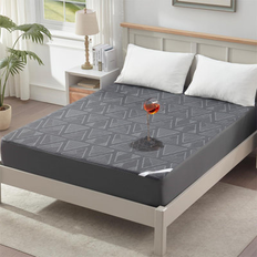 Alwyn Home Size 3D Air Fabric Protector King Mattress Cover Gray (203.2x)