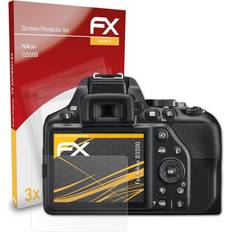 atFoliX 3x Panzerfolie Nikon D3500 Transparent