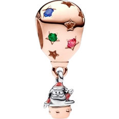 Multicolore Breloques et Pendentifs Pandora Two Tone Santa Claus in Hot Air Balloon Charm - Rose Gold/Silver/Multicolour