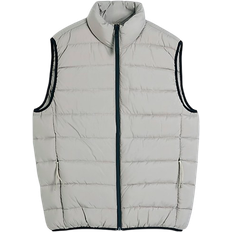 River Island Quilted Gilet - Stone