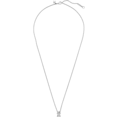 Pandora Sparkling Collier Round & Square Pendant Necklace - Silver/Transparent