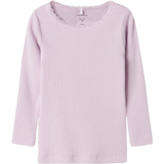 98 Overdeler Name It Basic Garment Long Sleeve Top - Winsome Orchid