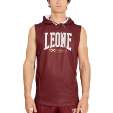 Logo Hooded Sleeveless Sweatshirt - Burgundy