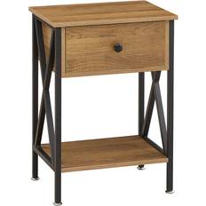 Trent Austin Design Kempst Walnut Brown Bedside Table 11.8x15.8" 2pcs
