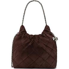 Tory Burch Mini Fleming Suede Hobo Bag - Licorice