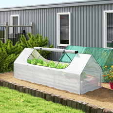 Raised Garden Beds OutSunny Raised Garden Bed 8.6 x 3 x 1 ft
