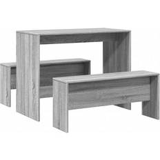 Hout Eetkamersets vidaXL 855536 Sonoma Gray Dining Set 47x97cm 3pcs