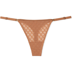 Victoria's Secret Very Sexy Icon Lace Adjustable Thong Panty - Toffee