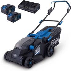 Rasenmäher Scheppach Set BC-MP380-X Akku-Rasenmäher