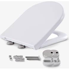 Arebos Toilet Seat With Soft-Close Mechanism D-Shape