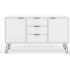 Metal Sideboards Core Products Augusta White Sideboard 130.6x73.6cm