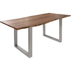 Dining table Massivmoebel24 Freeform Lacquered Nature Dining Table 90x180cm