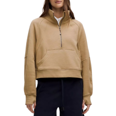Lululemon Scuba Oversized Funnel-Neck Half Zip - Filbert Tan
