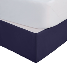 Valance Sheets Martex Pleated Bed Skirt 15 Inch Hotel Quality King Valance Sheet Blue, White (203.2x)