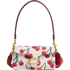 Coach Beige Tasker Coach Tabby Shoulder Bag 20 With Cherry Print - Brass/Chalk Multi