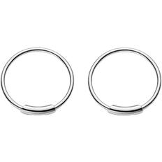 Maria Black Basic Hoops 12mm - Silver