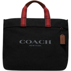 Detachable Shoulder Strap Totes & Shopping Bags Coach Canvas Tote 38 - Black Copper/Black