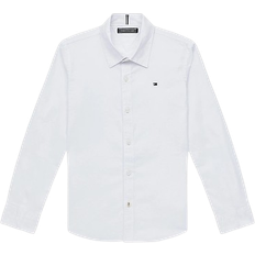 Tommy Hilfiger Boy's Cotton Stretch Poplin Shirt - White