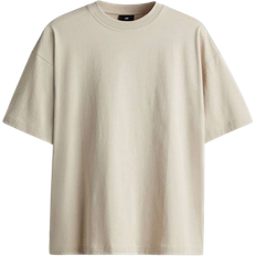 H&M Man Tops H&M Oversized Fit T-shirt - Light Beige