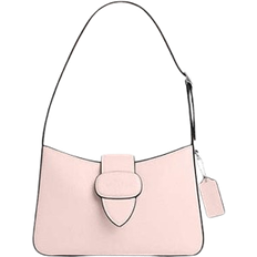 Coach Eliza Shoulder Bag With Zipper Closure - Smooth Leather/Silver/Blush