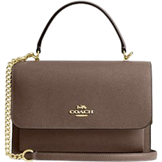 Coach Klare Top Handle Bag - Crossgrain Leather/Gold/Dark Stone