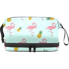 Flamingo Pineapple Makeup Bag - Multicolour