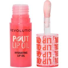 Peach Lip Oils Makeup Revolution Pout Lip Oil Juicy Peach