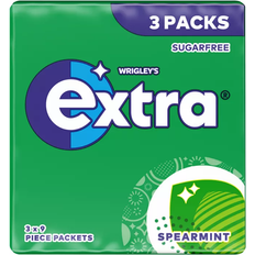 Cheap Chewing Gums Wrigley's Extra Spearmint Sugar Free Chewing Gum 9pcs 3pack