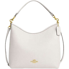 Coach Laurel Large Shoulder Bag - Pebbled Leather/Gold/Chalk