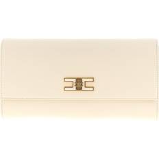 Gul Clutch tasker Elisabetta Franchi Uld Rectangular Chain Pouch Taske - Beige