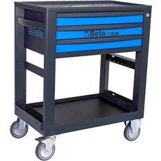 Beta Tools 3-Drawer Rolling Tool Cart, Lockable, Anti-Fall Edge, 51000606