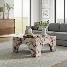 Outdoor Coffee Tables modway Outdoor Patio Arched Concrete Coffee Table 33.46 x 33.46 x 15.95 in