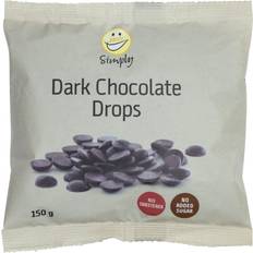Easis Fødevarer Easis Simply Mørk Chokoladeknapper 150g 1pak