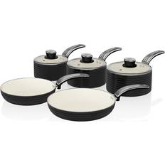 Ebern Designs Saaim 5 Piece Aluminium Cookware Set with lid