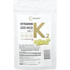 Micro Ingredients Vitamin K2 MK-7 200mcg Set of 300