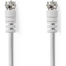 Nedis Satellite Antenna Cable F Male F Male Hvid 2m