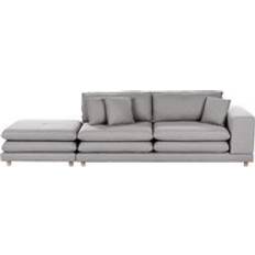 Beliani Modern 2-Sits Sofa Grå Soffa