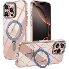 Miracase 2024 Magnetic for iPhone 16 Pro Max Case with Stand 6.9'' [Compatible with MagSafe] Shockproof Phone Case for iPhone 16 ProMax with Flexible & Reliable Built-in Kickstand, Clear