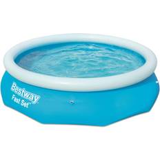 Uppblåsbara pooler på rea Bestway Uppblåsbar Pool Fast Set Rund 305x76 cm 57266