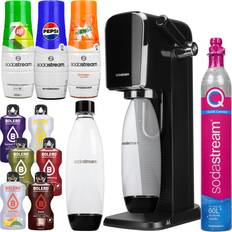 Machines à Soda SodaStream Art Black Saturator 3 Sirops