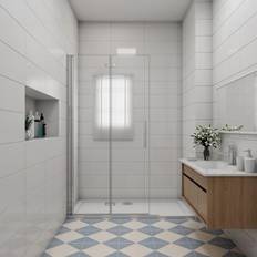 Aica Sanitary GmbH Walk-In Duschabtrennung 120 x 195 cm 6mm Nano-ESG 1200x1950mm